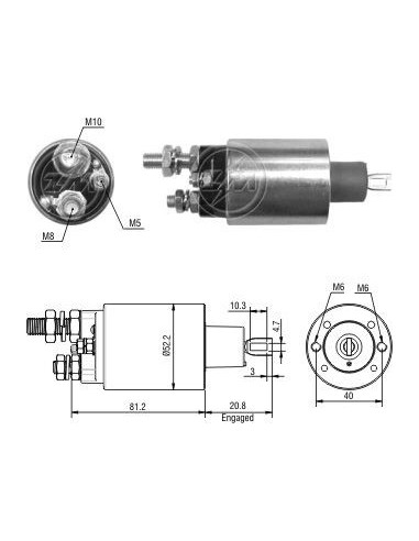 Solenoide Vw Camiones/cummins 12v (zm-5485)