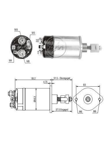 Solenoide Fo Falcon/taunus (zm-0822)