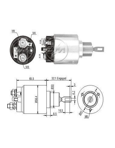 Solenoide Ford Fiesta 1.6 (zm-0578)