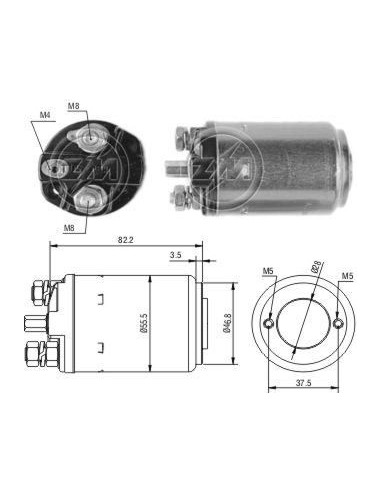 Solenoide Vw Saveiro Diesel/ G (zm-0513)