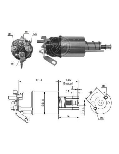 Solenoide Un T/m50/case/clark (zm-0610)