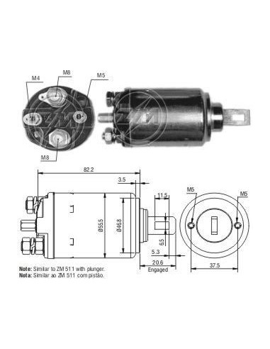 Solenoide Vw Passat/gol/saveiro (zm-0516)