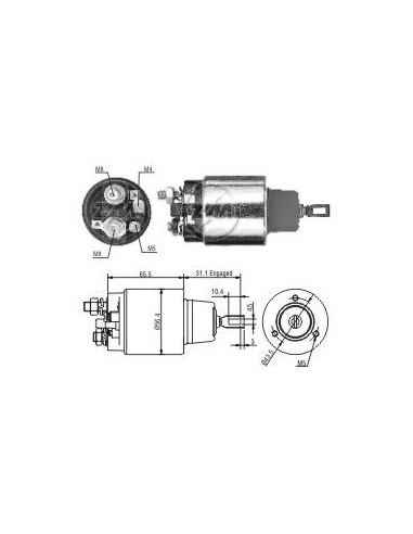 Solenoide Mb 450/300 Diesel/250/286 12v (zm-0772)