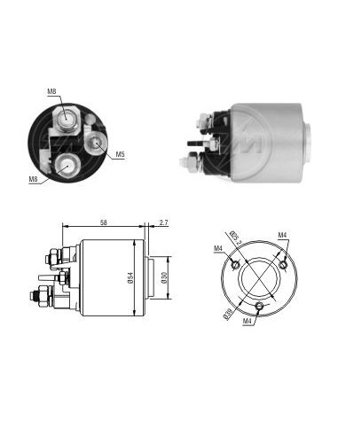 Solenoide Ci Saxo 1.4/berlingo (zm-3494)