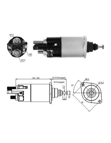 Solenoide Caterpillar 3126/c7/cummins Heavy Duty 1