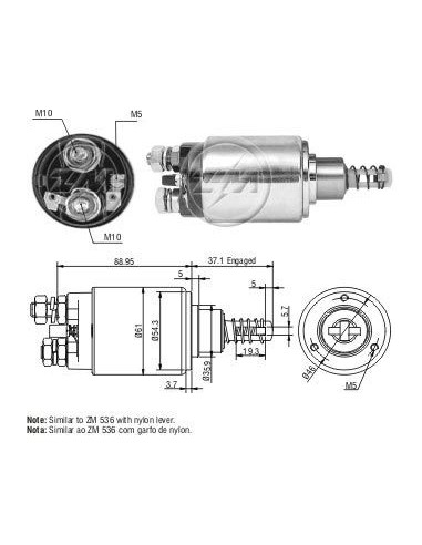 Solenoide Cummins/fi Camion/iveco/maxion/mb 1214/1