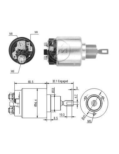 Solenoide Vw Gol/saveiro/senda (zm-0871)