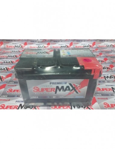 Bateria Supermaxx 740d-sc Der 12x75 (ca 0º 740) 275x174x175/175 dieselc/aa Medida Standar