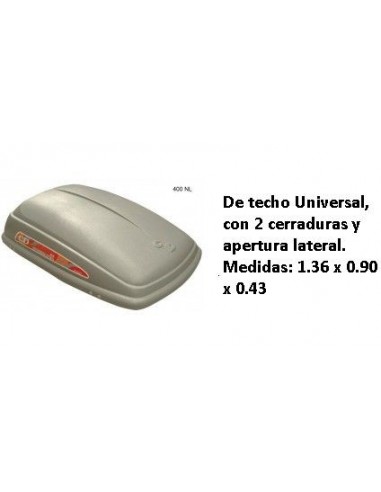 Valija Un Techo 400l 1.36 X 0.90 X 0.43 C/a