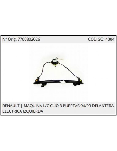 Maquina Re Clio 94/99 3p L/c Izq Elec