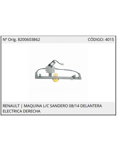 Maquina Re Sandero-duster-stepway L/c Del Der Elec C/motor