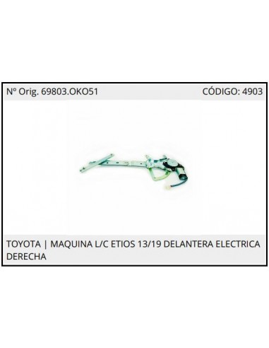 Maquina To Etios 13/- L/c Elect Del Der