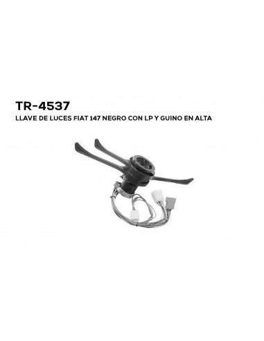 Llave Fi 147 Luces Negro Con L/p (tr-4537)