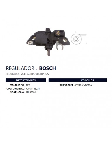 Regulador Un T/bosch 12v (rnb 145231) (ph:32666) Voltaje